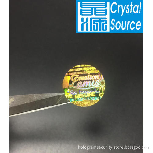 Laser Anti-counterfeit PET Hologram Label